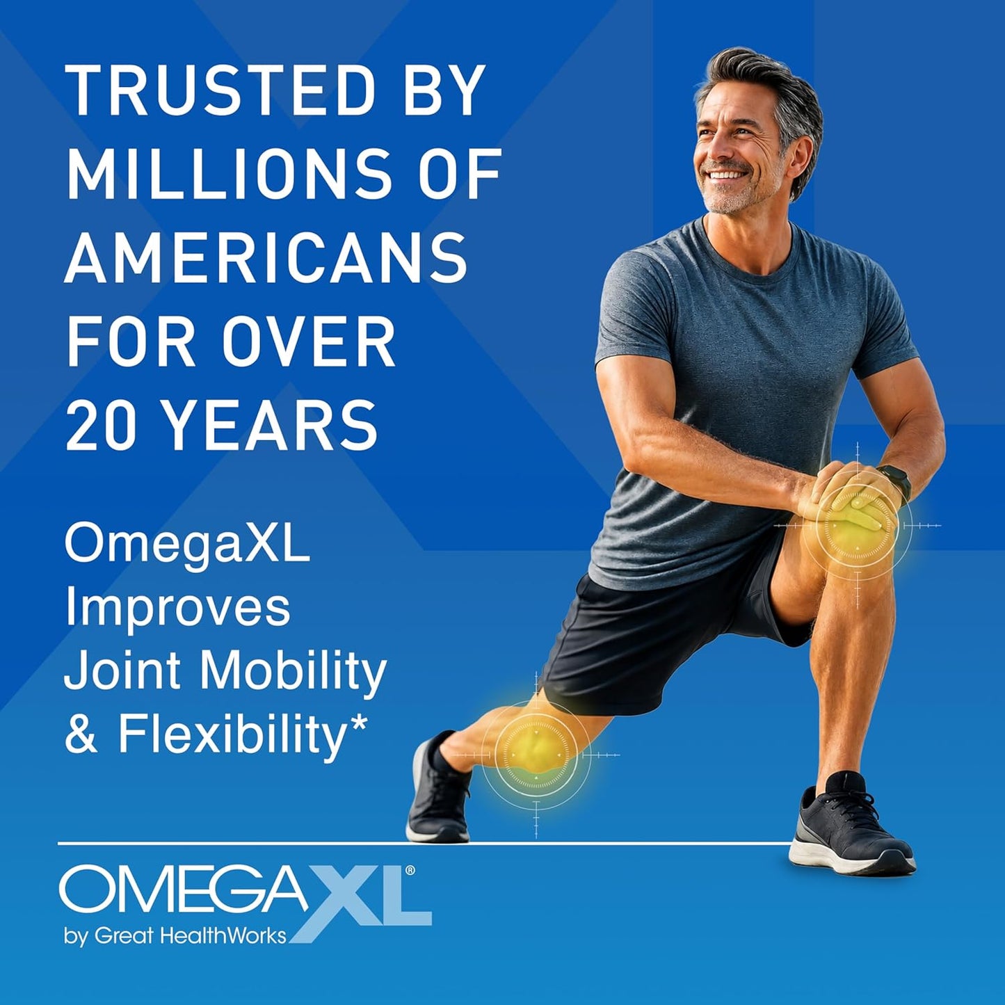 Omga XL Joint Support Supplement - Natural Muscle Support, Green Lipped Mussel Oil, Soft Gel Pills, Drug-Free, 300 Count
