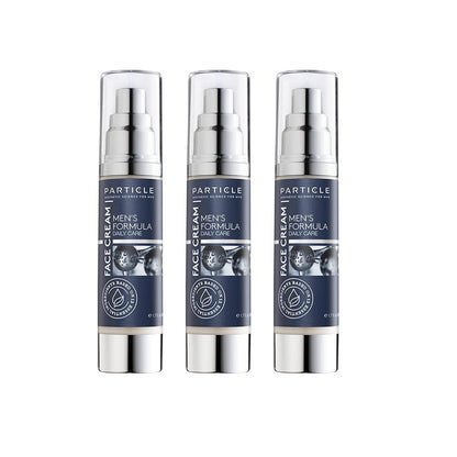 Prtcle 6 in 1 Face Cream for Men, Men’s Daily Hydrating Moisturizer with Vitamin C, Jojoba Oil, Vitamin E & Hyaluronic Acid, Skin Care Routine, Healthy Skin Support, 1.7 FL OZ, Pack of 3
