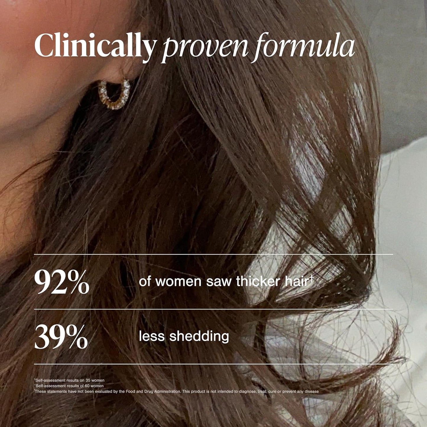 Vivical Hair Growth Supplements for Women, Thicker Fuller Hair Support for Thinning Hair and Hair Loss, with Biotin and Marine Collagen, Drug-Free, 180 Tablets, 90-Day Supply