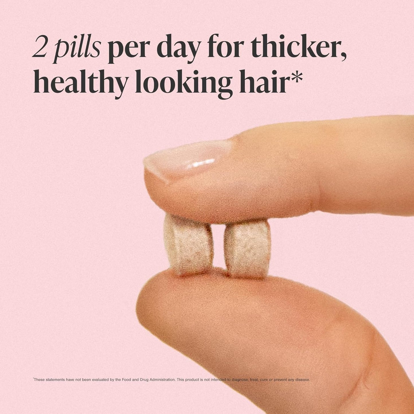 Vivical Hair Growth Supplements for Women, Thicker Fuller Hair Support for Thinning Hair and Hair Loss, with Biotin and Marine Collagen, Drug-Free, 180 Tablets, 90-Day Supply