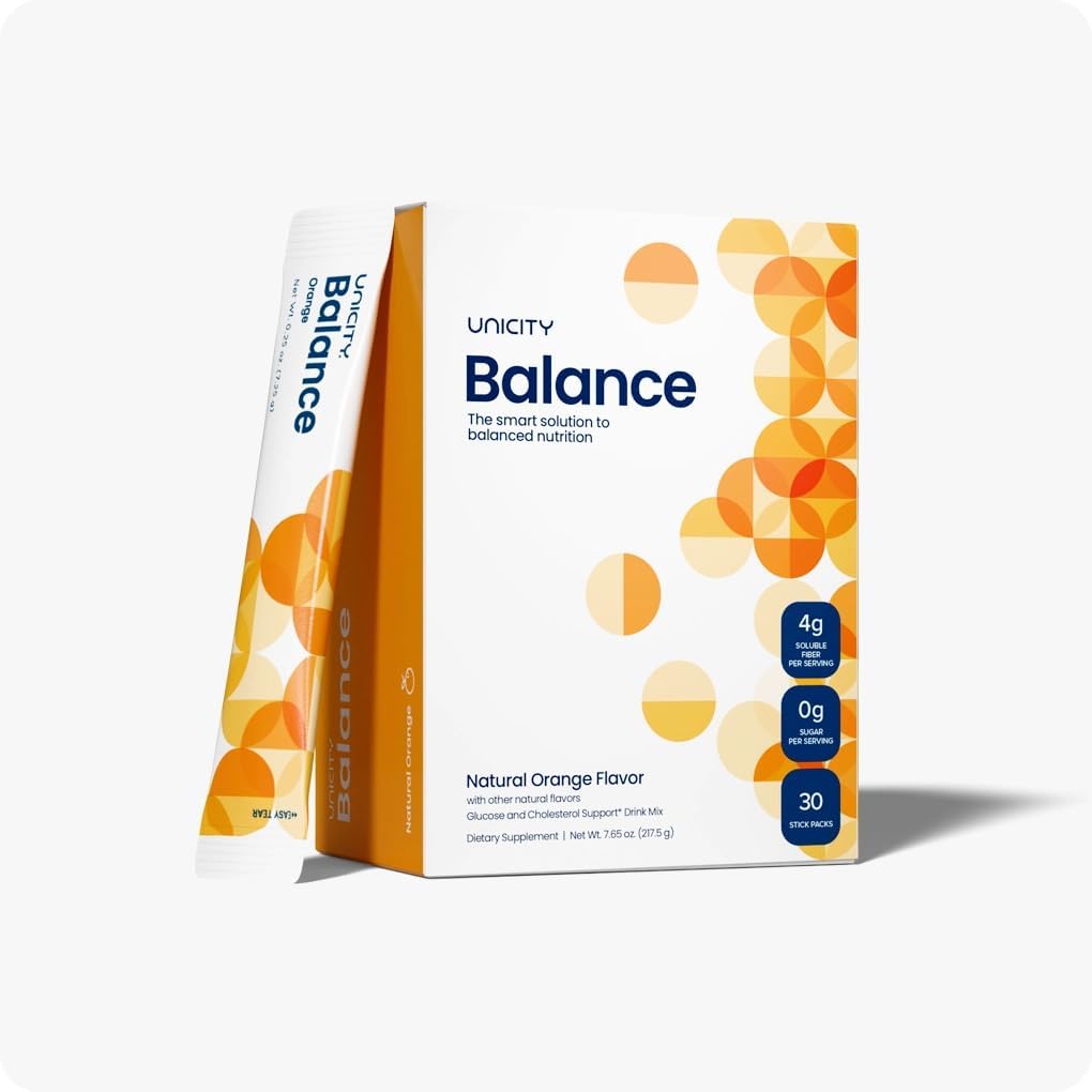 Uncty Balance – Natural Orange Flavor Glucose and Cholesterol Support Drink Mix