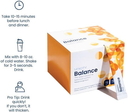 Uncty Balance – Natural Orange Flavor Glucose and Cholesterol Support Drink Mix